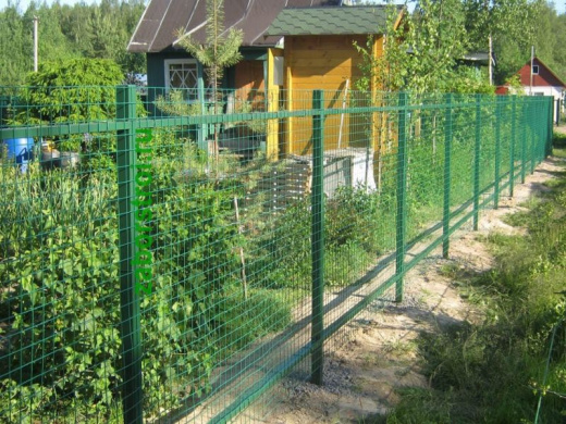 Забор из 3д сетки для дачного участка